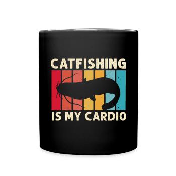 Pêche au poisson-chat Pêcheurs à la ligne - Mug uni - noir - Devant