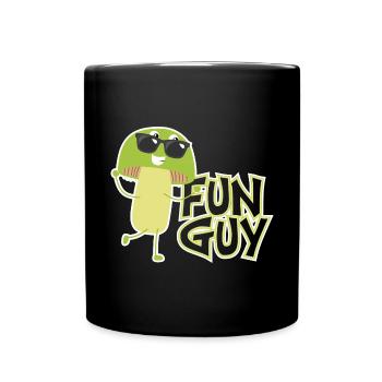 Guy Fun Fungi Mushroom - Tasse einfarbig - Schwarz - Vorne