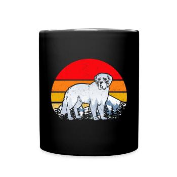 Saint-Bernard Chien Saint-Bernard - Mug uni - noir - Devant