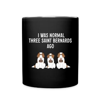 Saint-Bernard Chien Saint-Bernard - Mug uni - noir - Devant