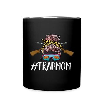 Trapschießen Skeet Tontaubenschießen - Tasse einfarbig - Schwarz - Vorne