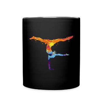 Turnen Turnen - Tasse einfarbig - Schwarz - Vorne