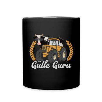 Gülle Guru - Tasse einfarbig - Schwarz - Vorne