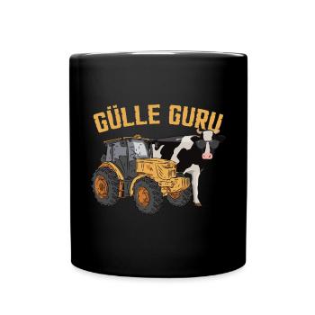 Gülle Guru - Tasse einfarbig - Schwarz - Vorne