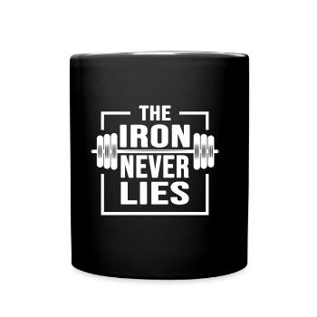 Fitness Bodybuilding Weight Training Weightlifting - Full Colour Mug - black - Front