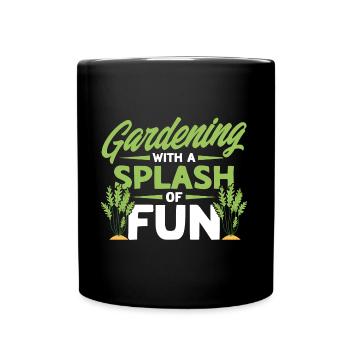 Jardinage d’eau avec une touche de G amusant - Mug uni - noir - Devant