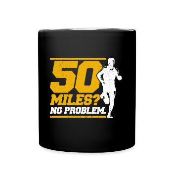 Ultramarathon Trailrunning Ultramarathonläufer Ges - Tasse einfarbig - Schwarz - Vorne