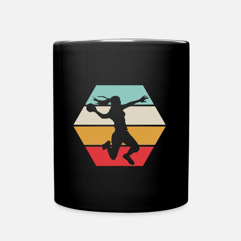 Handball Mädchen / Handball Girl - Tasse einfarbig - Schwarz