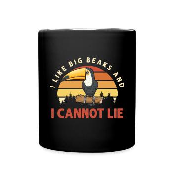 Toucan Bird Rainforest - Full Colour Mug - black - Front