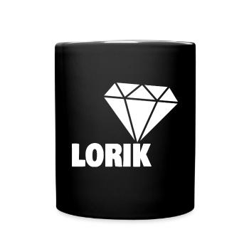 Cadeau pour Lorik - Mug uni - noir - Devant
