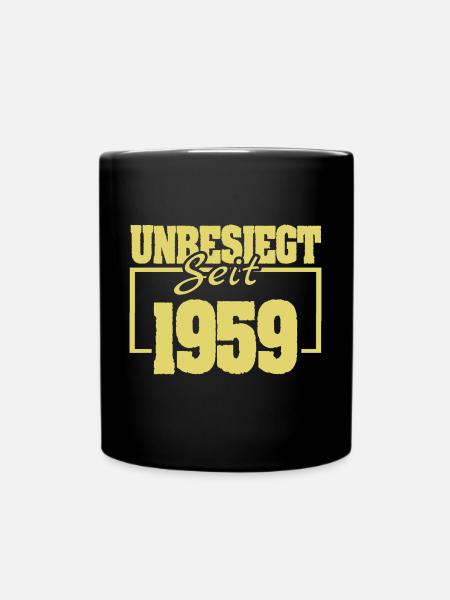 seit 1959 - Tasse einfarbig - Schwarz