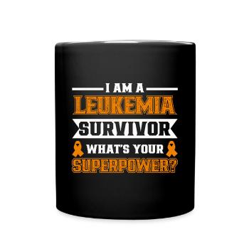 Leukemia Awareness Month Leukemia Survivor - Full Colour Mug - black - Front