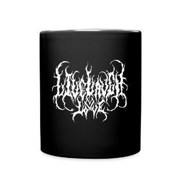 Live Life Laugh Love - Death Metal Style - Tasse einfarbig - Schwarz - Vorne