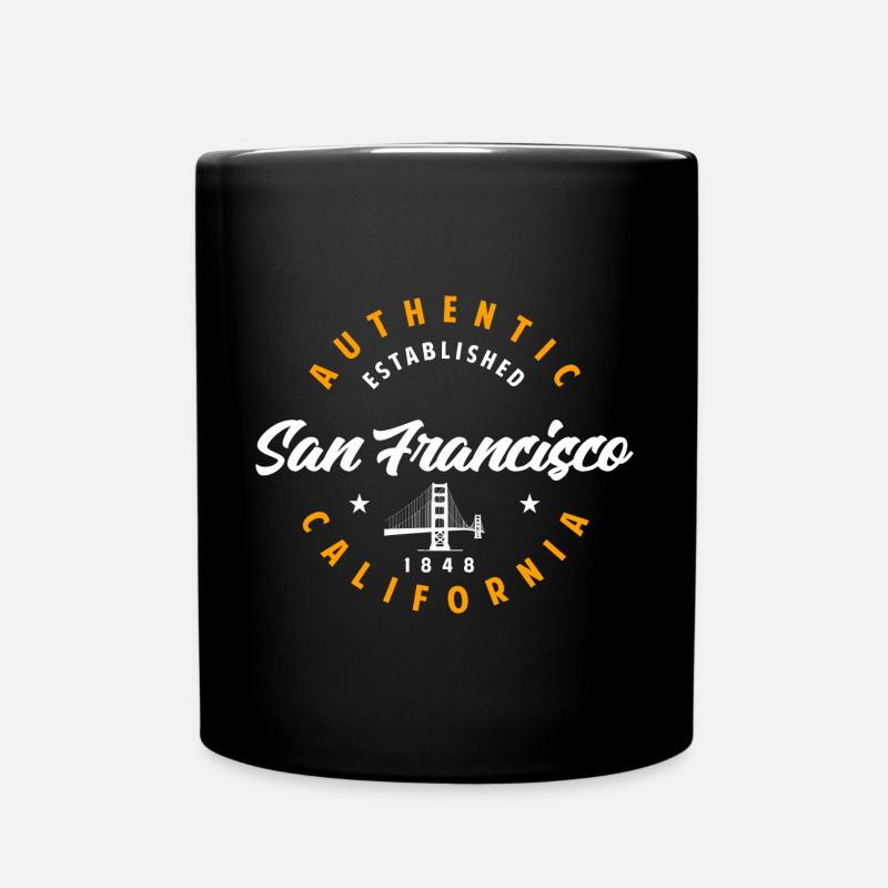 San Francisco Souvenir - Full Colour Mug - black