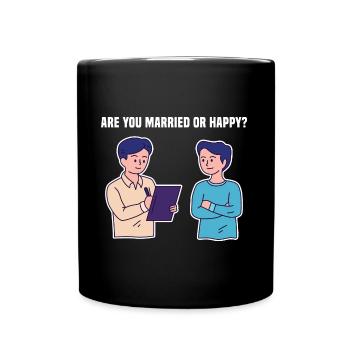 Father's Day Wedding Design - Full Colour Mug - black - Front