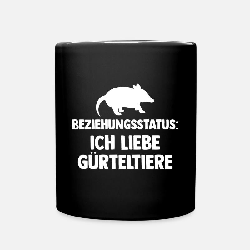 Gürteltier - Tasse einfarbig - Schwarz