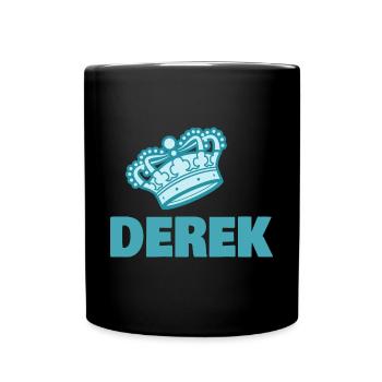 Couronne Derek - Mug uni - noir - Devant