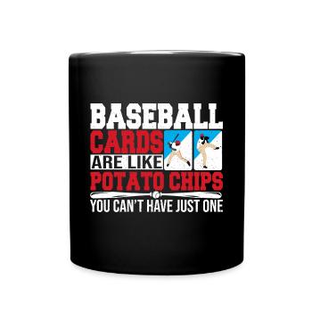 Trading collectionneur de cartes de baseball amusantes sont comme Po - Mug uni - noir - Devant