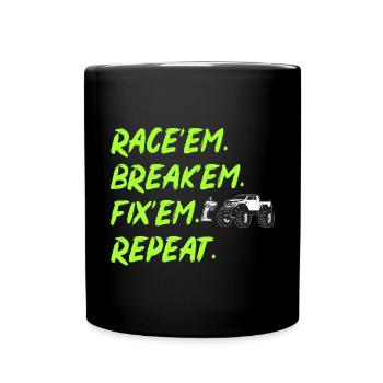 RC Car Ferngesteuertes Auto - Tasse einfarbig - Schwarz - Vorne