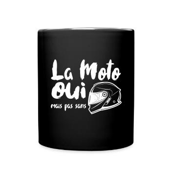 Pas sans casque - Mug uni - noir - Devant