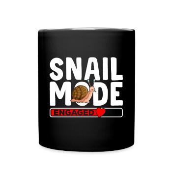 Snail Lover Snail Mode - Full Colour Mug - black - Front