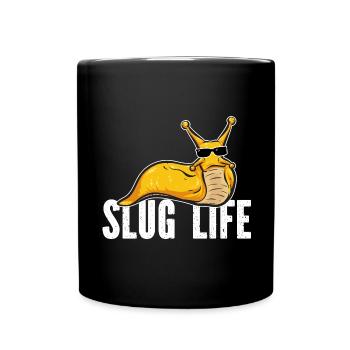 Banana Snail Snail - Full Colour Mug - black - Front