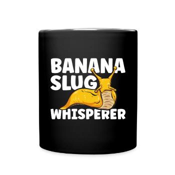 Banana Snail Snail - Full Colour Mug - black - Front