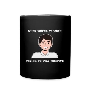 Conception de travail positive pour les jeunes fiers Pinoys - Mug uni - noir - Devant