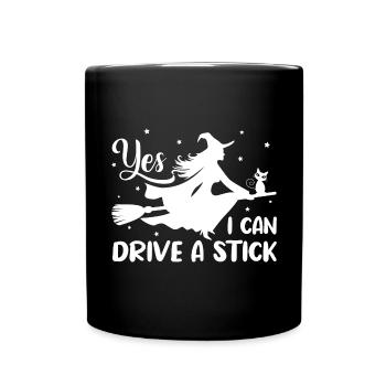 Halloween Costume Pumpkin Skeleton Horror Ghost - Full Colour Mug - black - Front