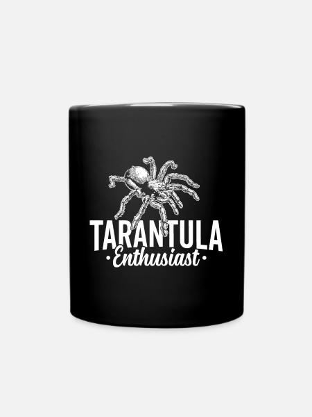Vogelspinnen-enthusiast, Haustierspinnenbesitzer, - Tasse einfarbig - Schwarz