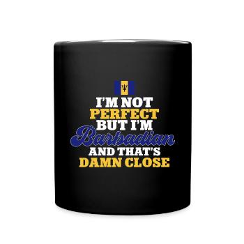 Drapeau de la Barbade Bayan barbadien - Mug uni - noir - Devant