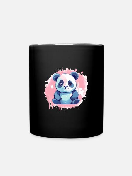 Panda - Mug uni - noir