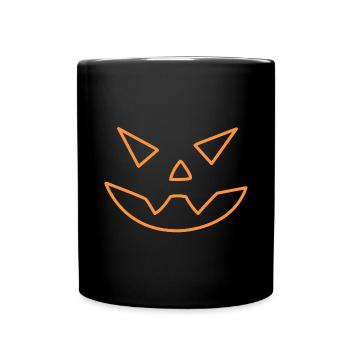 Citrouille | Halloween, des images drôles - Mug uni - noir - Devant