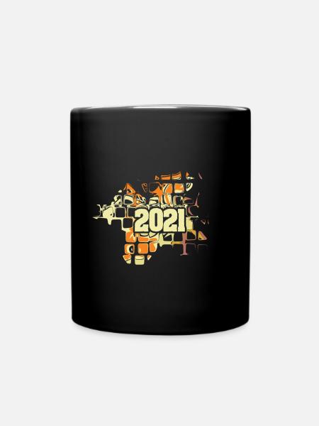 2021 2021 - Tasse einfarbig - Schwarz