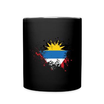 Antigua and Barbuda flag - Full Colour Mug - black - Front