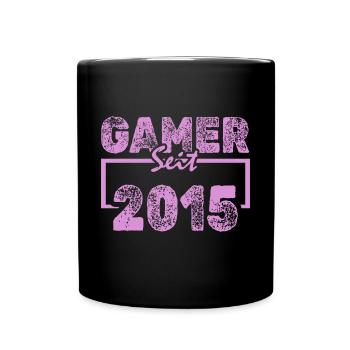 Spielen 2015 - Tasse einfarbig - Schwarz - Vorne