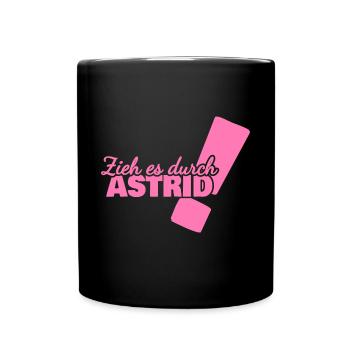Astrid als Vorname - Tasse einfarbig - Schwarz - Vorne