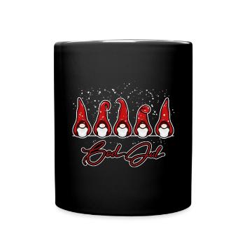 God Jul Julenisser Nisser Danmark - Tasse einfarbig - Schwarz - Vorne