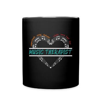 Musicothérapeute Appréciation Musicien de musique - Mug uni - noir - Devant