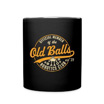 Droid Builder Official Member Of The Old Balls Rob - Tasse einfarbig - Schwarz - Vorne