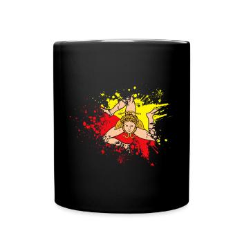 Sicily Flag Italy Sicily - Full Colour Mug - black - Front