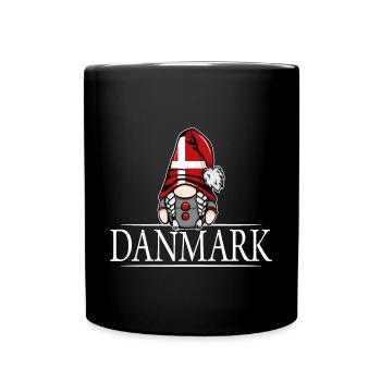 Nisser Gnome Femme Danemark Dannebrog Wilsigns - Mug uni - noir - Devant