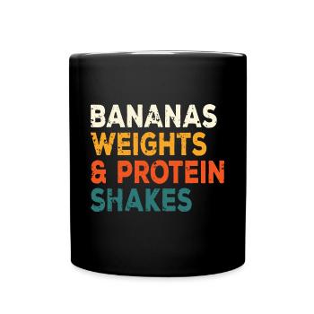 Fitness Banana Séance d’entraînement Routine d’entraînement Gym - Mug uni - noir - Devant