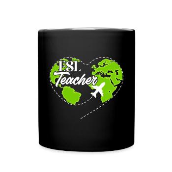 Lehrkraft Englisch Zweitsprache Fremdsprache - Tasse einfarbig - Schwarz - Vorne