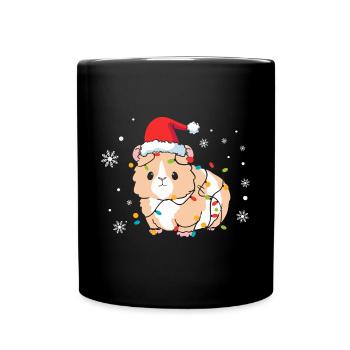 Hamster Christmas - Full Colour Mug - black - Front