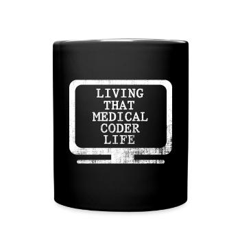 Spécialiste du codage de codeur médical - Mug uni - noir - Devant