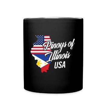 Filipinos of Illinois Design für stolze Fil-Ams - Tasse einfarbig - Schwarz - Vorne