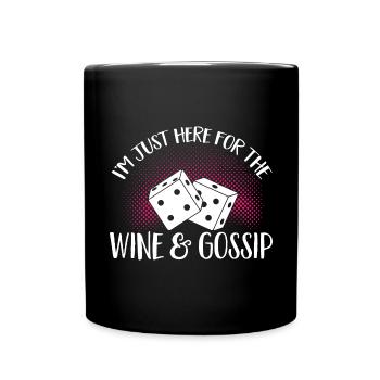 Jeu de dés Bunco - Mug uni - noir - Devant