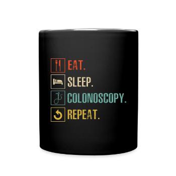 Gastro-entérologie Endoscopie Coloscopie - Mug uni - noir - Devant