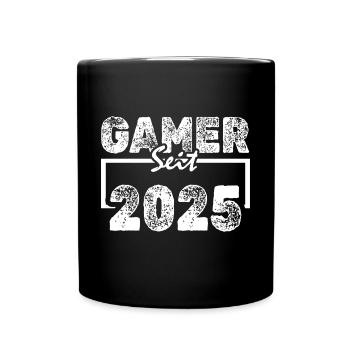 E 2025 - Tasse einfarbig - Schwarz - Vorne